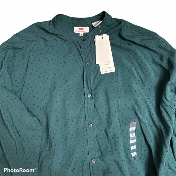 NWT Levi's 3/4 sleeve button down shirt - Picture 6 of 7